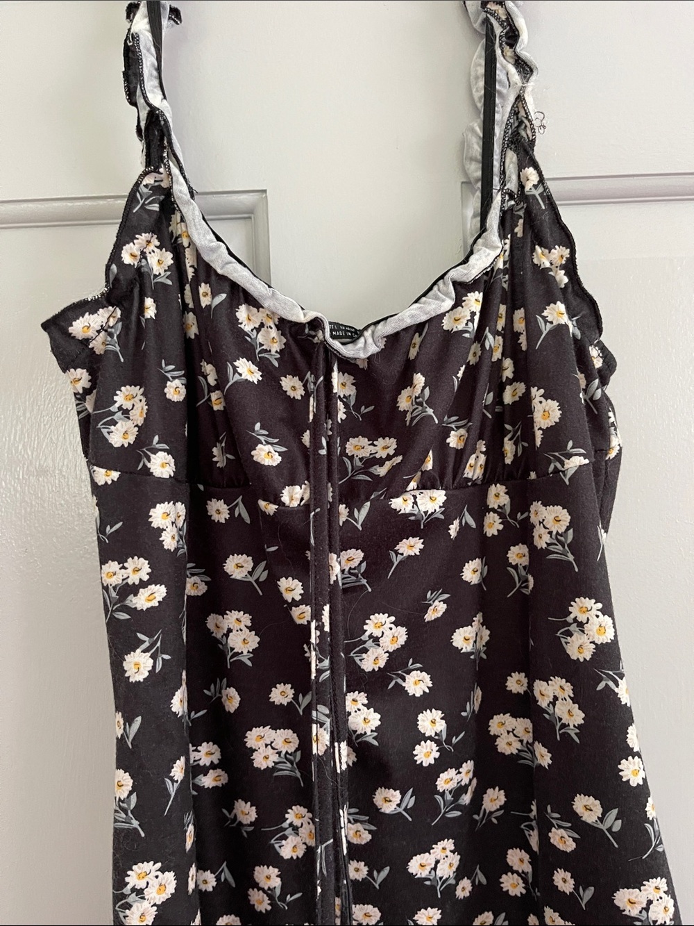 Floral Ruffle-Trim Slip Dress - Picture 4 of 7